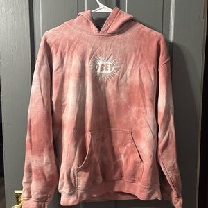 Obey Men's Tie-Dye Pink Hoodie